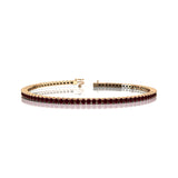 2mm Round Garnet Tennis Bracelet - GeumJewels