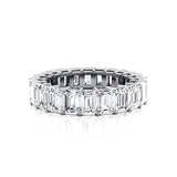 0.25ct each Emerald cut Diamond Eternity Ring - GeumJewels