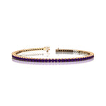 2mm Round Amethyst Tennis Bracelet - GeumJewels