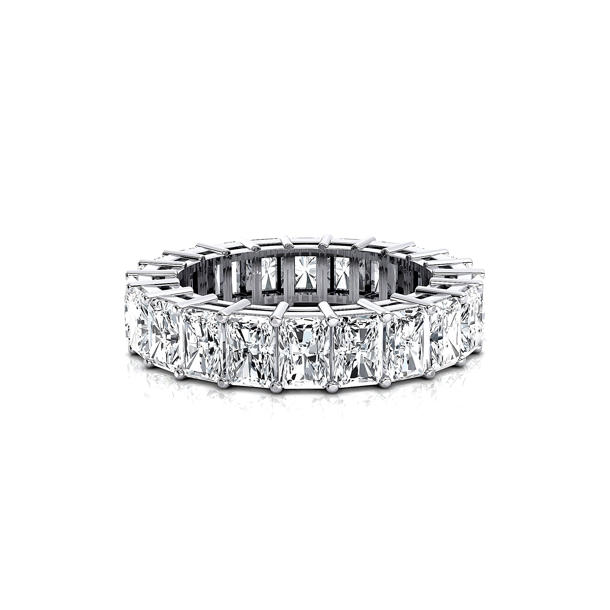 0.25ct each Radiant cut Diamond Eternity Ring - GeumJewels
