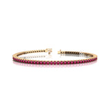 2mm Round Pink Sapphire Tennis Bracelet - GeumJewels
