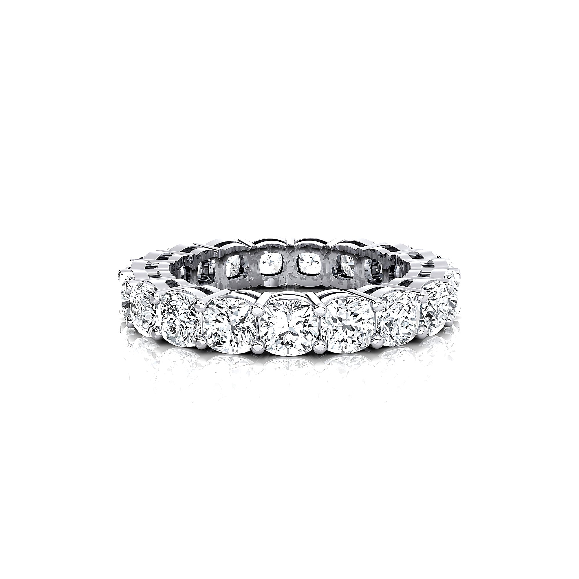0.25ct each Cushion Square cut Diamond Eternity Ring - GeumJewels