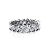 0.25ct each Pear Cut Diamond Eternity Ring - GeumJewels
