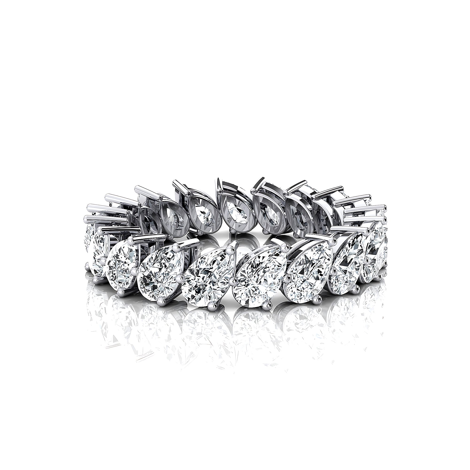 0.25ct each Pear Cut Diamond Eternity Ring - GeumJewels
