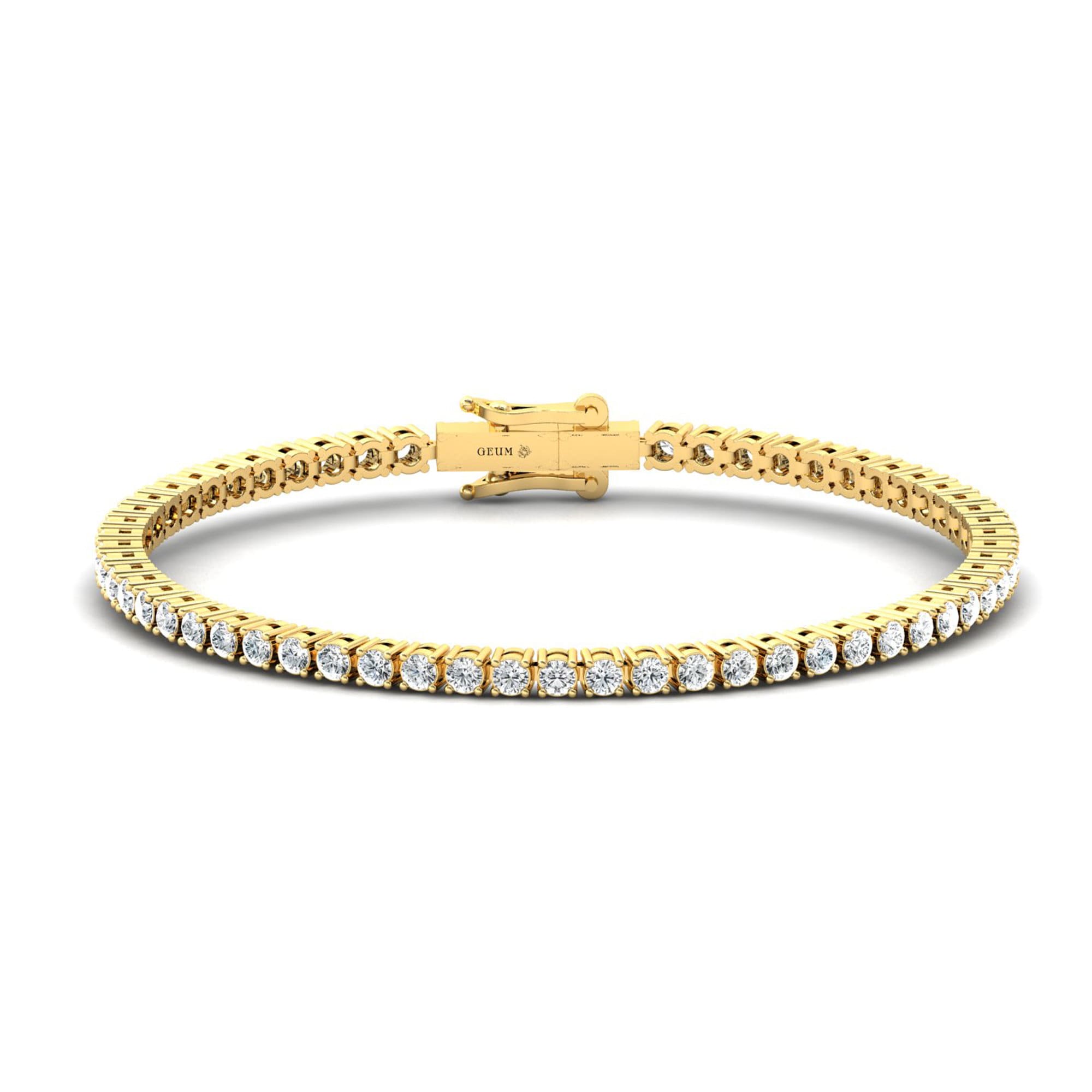 3.52 TCW Tennis Diamond Bracelet - GeumJewels