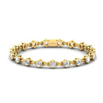 Chain Link Tennis Bracelet - GeumJewels