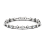 Chain Link Tennis Bracelet - GeumJewels
