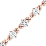 Chain Link Tennis Bracelet - GeumJewels
