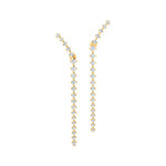 Linear Diamond Drop Earrings - GeumJewels
