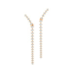 Linear Diamond Drop Earrings - GeumJewels