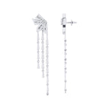 Three Wire Drop Geometrical Earrings - GeumJewels