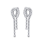 Unique Diamond Illusion Cut Fancy Shaped Diamond Earrings - GeumJewels