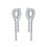 Unique Diamond Illusion Cut Fancy Shaped Diamond Earrings - GeumJewels