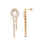 Unique Diamond Illusion Cut Fancy Shaped Diamond Earrings - GeumJewels