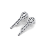 Unique Diamond Illusion Cut Fancy Shaped Diamond Earrings - GeumJewels
