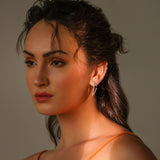 Elongated Baguette Diamond Statement Earrings - GeumJewels