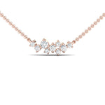 Cluster Diamond Necklace - GeumJewels