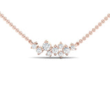 Cluster Diamond Necklace - GeumJewels