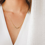 Celestial Star and Moon Diamond Necklace - GeumJewels