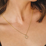 Heart Diamond Pendant, 14k Solid Gold Pendant, Gift For Girlfriend, Valentine Day Gift