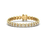10kt 14kt 18kt Rose Gold Cut Bracelet, Yellow/White Personalized Bracelet - GeumJewels