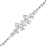 Handmade Diamond Gold Bracelet, 10kt 14kt 18kt Yellow White Rose Gold Bracelet, Natural Diamond Bracelet - GeumJewels