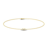 Handmade Diamond Gold Bracelet, 10kt 14kt 18kt Yellow White Rose Gold Bracelet, Natural Diamond Bracelet - GeumJewels
