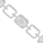 Handmade Yellow/White Gold Cut Bracelet, Rose Gold Designer Bracelet, Real Diamond Bracelet - GeumJewels