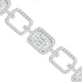 Handmade Yellow/White Gold Cut Bracelet, Rose Gold Designer Bracelet, Real Diamond Bracelet - GeumJewels