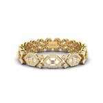 Handmade Thin Gold Cut Bracelet, Real White Diamond Bracelet, 10kt 14kt 18kt Custom Cut Gold Bracelet - GeumJewels