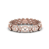 Handmade Thin Gold Cut Bracelet, Real White Diamond Bracelet, 10kt 14kt 18kt Custom Cut Gold Bracelet - GeumJewels