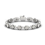 Genuine Diamond Cut Bracelet, Real Gold Custom Bracelet,  10kt 14kt 18kt White/Yellow Gold Bracelet - GeumJewels