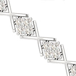 Genuine Diamond Cut Bracelet, Real Gold Custom Bracelet,  10kt 14kt 18kt White/Yellow Gold Bracelet - GeumJewels