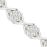 Genuine Diamond Cut Bracelet, Real Gold Custom Bracelet,  10kt 14kt 18kt White/Yellow Gold Bracelet - GeumJewels