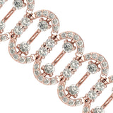 Elegant Diamond Cut Bracelet, Rose Gold Custom Bracelet, Yellow/White Gold Designer Bracelet - GeumJewels