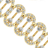 Elegant Diamond Cut Bracelet, Rose Gold Custom Bracelet, Yellow/White Gold Designer Bracelet - GeumJewels
