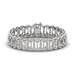 Elegant Diamond Cut Bracelet, Rose Gold Custom Bracelet, Yellow/White Gold Designer Bracelet - GeumJewels