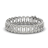 Elegant Diamond Cut Bracelet, Rose Gold Custom Bracelet, Yellow/White Gold Designer Bracelet - GeumJewels