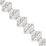 Handmade Rose Gold Cut Bracelet,10kt 14kt 18kt Yellow/White Gold Bracelet, Real Diamond Designer Bracelet - GeumJewels
