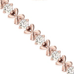 Unique Diamond Cut Bracelet, Yellow/White Thin Gold Bracelet, 10kt 14kt 18kt Rose Gold Bracelet - GeumJewels