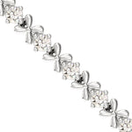 Unique Diamond Cut Bracelet, Yellow/White Thin Gold Bracelet, 10kt 14kt 18kt Rose Gold Bracelet - GeumJewels