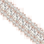 Diamond Gold Cut Bracelet, Real Diamond Designer Bracelet, Yellow/White Gold Bracelet - GeumJewels