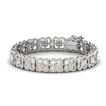 Elegant Diamond Cut Bracelet, Custom Gold Bracelet for Women, Yellow/White Gold Bracelet - GeumJewels