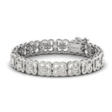 Elegant Diamond Cut Bracelet, Custom Gold Bracelet for Women, Yellow/White Gold Bracelet - GeumJewels