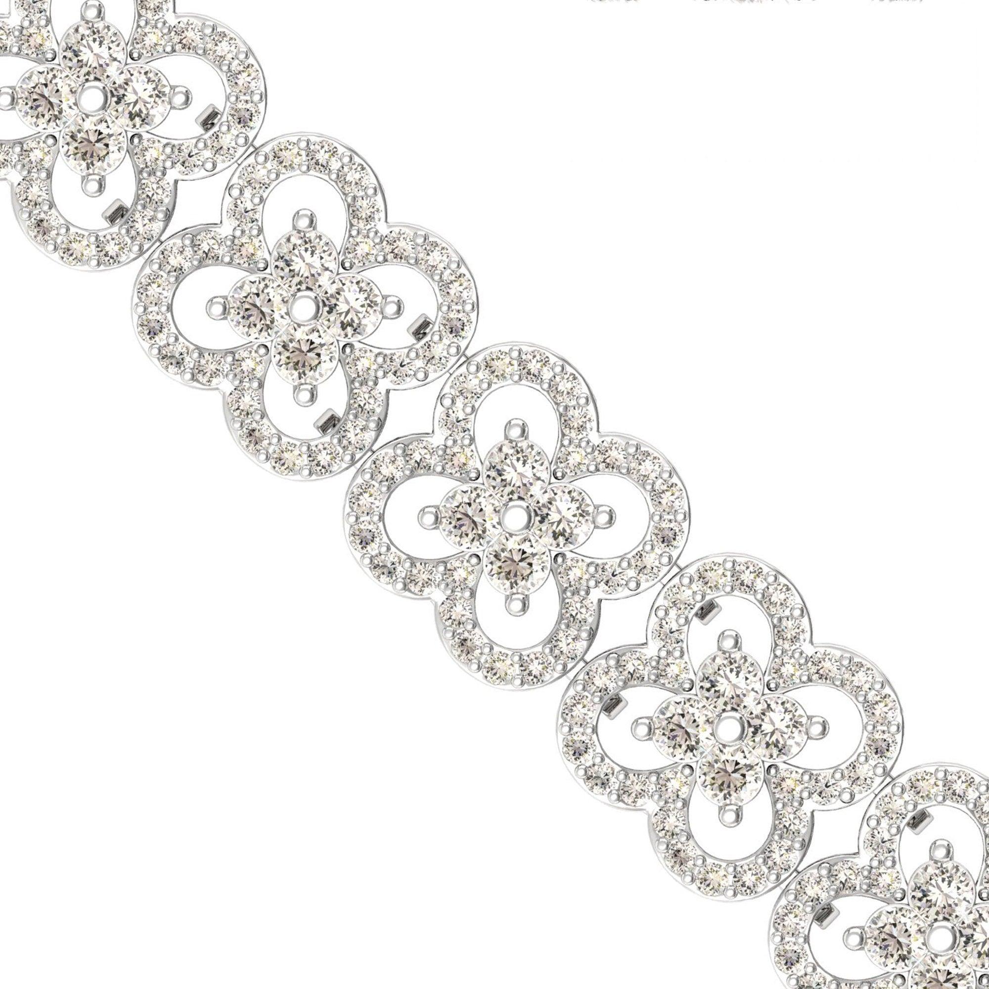 Elegant Diamond Cut Bracelet, Custom Gold Bracelet for Women, Yellow/White Gold Bracelet - GeumJewels