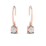 Handmade Designer Gold Earring, Solid Gold Dangle Earrings , Personalized Diamond Jewelry - GeumJewels