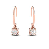Handmade Designer Gold Earring, Solid Gold Dangle Earrings , Personalized Diamond Jewelry - GeumJewels