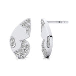 Butterfly Diamond Stud Gold Earrings - GeumJewels