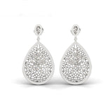 Natural Diamond Stud Earring, Custom Solid Rose Gold Earing, Handmade White/Yellow Gold Earrings - GeumJewels