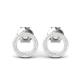 Natural Diamond Tiny Earrings, Elegant Yellow/White Gold Earrings, Rose Gold Custom Earrings - GeumJewels